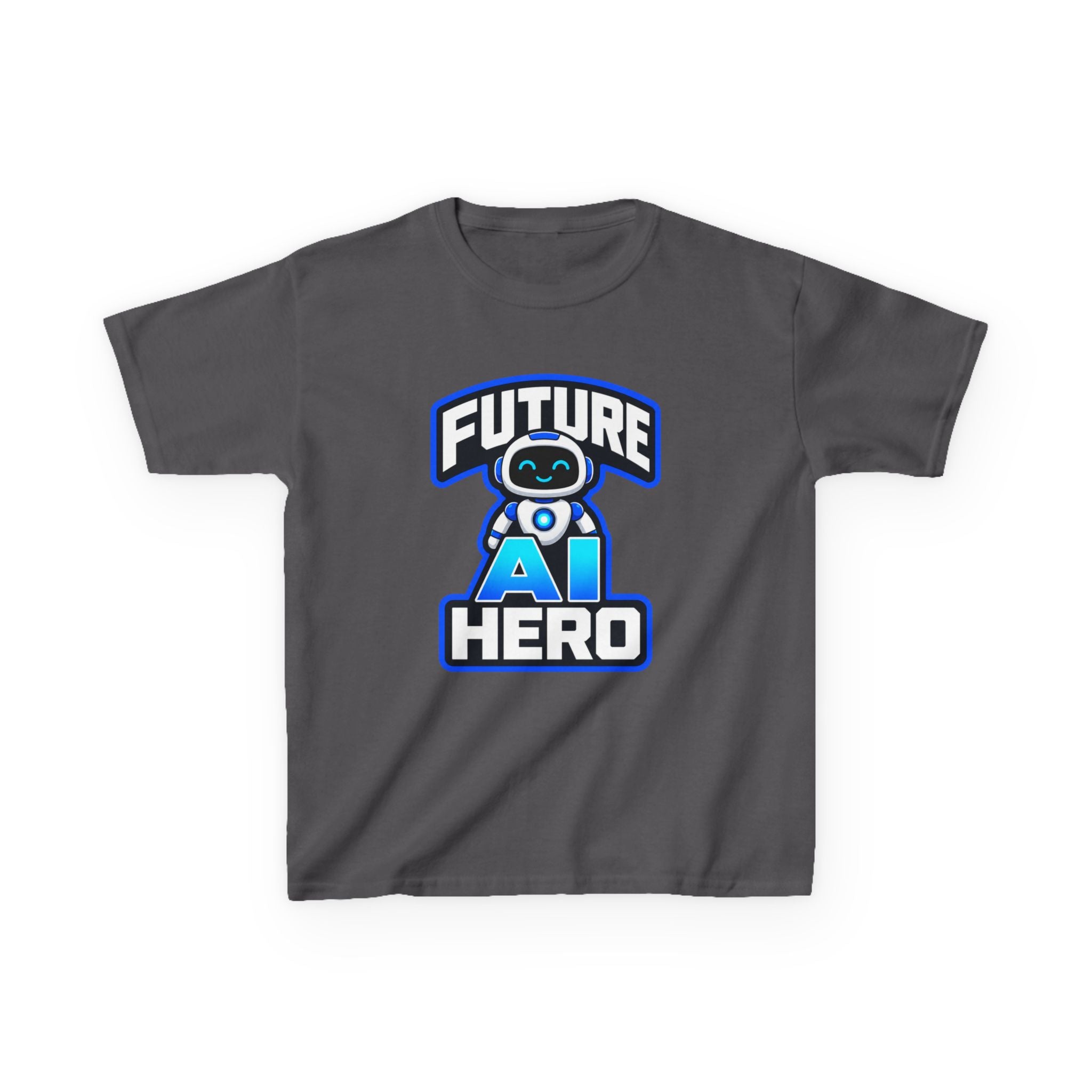 Kids Robot T-Shirt — 'Future AI Hero' STEM Graphic Tee