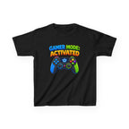 Kids Gamer T-Shirt — 'Gamer Mode Activated' Colorful Game Controller Tee