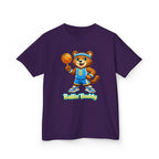 Kidxtr™ Kids Basketball T-Shirt — 'Ballin' Buddy' Cute Bear Basketball Graphic Tee