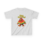 Kids Sasquatch T-Shirt — 'Stay Squatchy!' Watermelon Graphic Tee