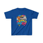 Kids Graphic T-Shirt — 'Cool Kids Club' Fun Cartoon Crew Tee
