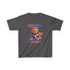 Kids Patriotic T-Shirt — 'Stars, Stripes & Smiles' All-American Dog Graphic Tee