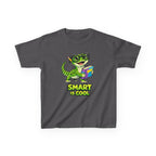 Kids Gecko T-Shirt — 'Smart Is Cool' Cartoon Gecko Graphic Tee