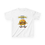Kids Burger T-Shirt — 'Bun-derful Mood' Skateboard Graphic Tee