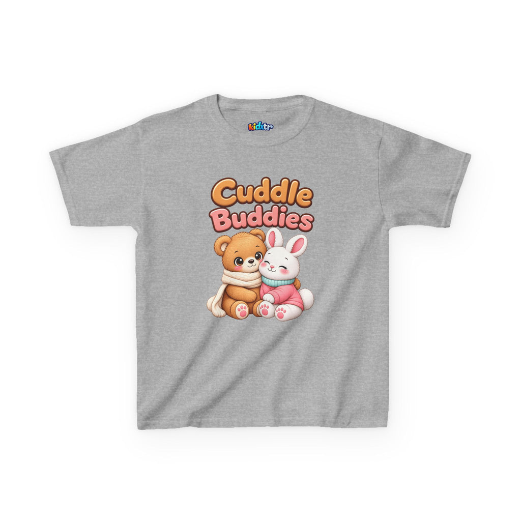 Kidxtr™ Kids Bear & Bunny T-Shirt — 'Cuddle Buddies' Cute Animal Graphic Tee