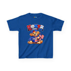 Kidxtr™ Kids Patriotic T-Shirt — 'Red, White & Blue' USA Dog Graphic Tee