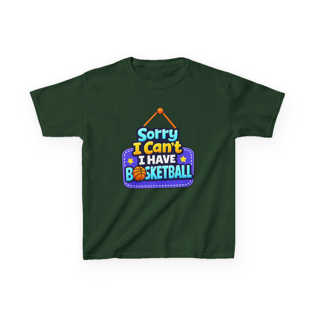 Sorry I Can't I Have Basketball - Kids T Shirt