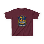 Kids Grade 1 T-Shirt — 'G1 Squad' First Day Ready Back-to-School Graphic Tee