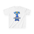 Kids Birthday T-Shirt — 'Level 1 Activated!' Birthday Gaming Graphic Tee