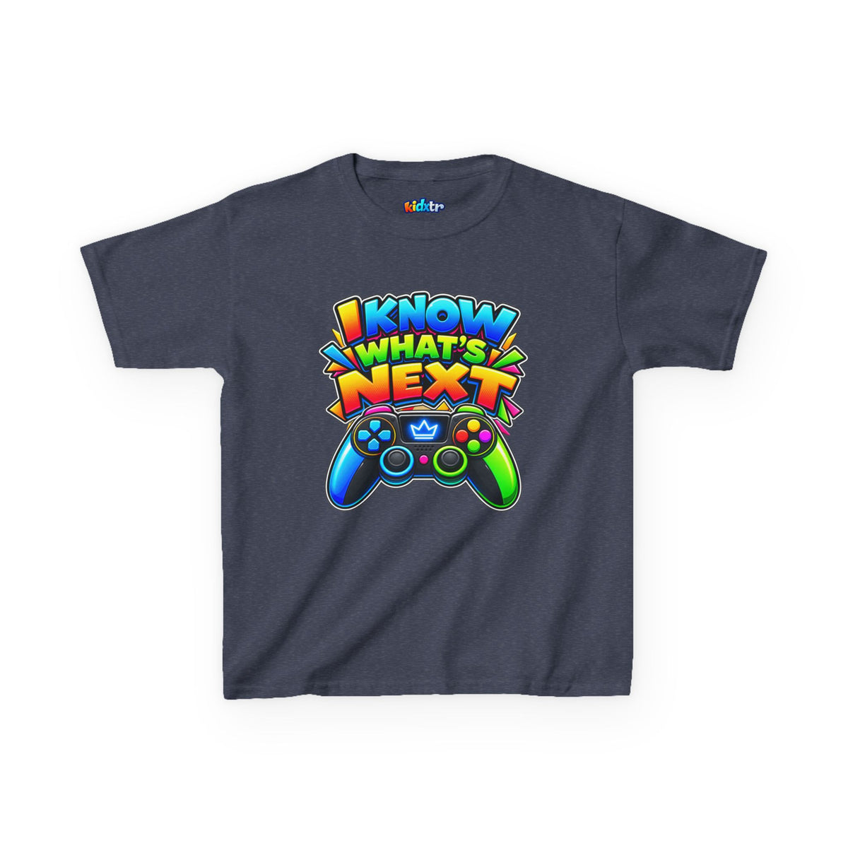 Kidxtr™ Kids Gamer T-Shirt — 'I Know What’s Next' Gaming Graphic Tee