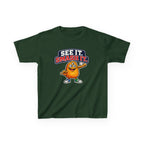 Kids Cookie T-Shirt — 'See It. Smash It.' Cartoon Cookie Character Graphic Tee