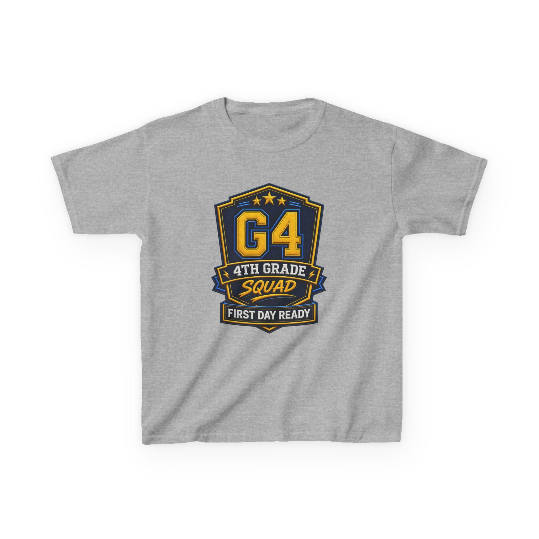 Kids 4th Grade T-Shirt — 'G4 First Day Ready' Back-to-School Graphic Tee