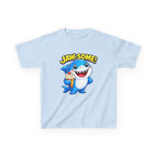Kids Shark T-Shirt — 'Jaw-some!' Smiling Shark with Ice Cream Graphic Tee