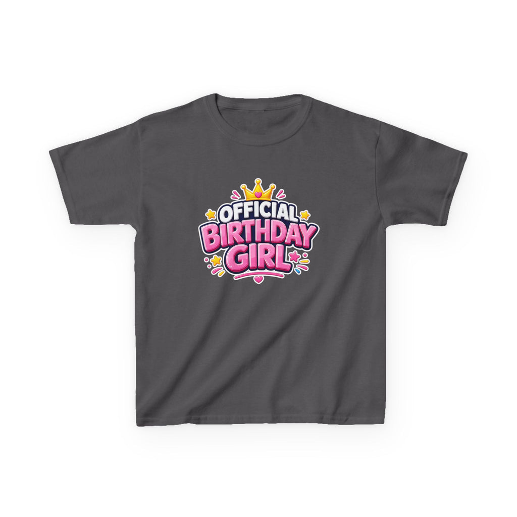 Kids Birthday T-Shirt – Official Birthday Girl Graphic Tee