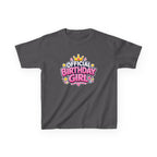 Kids Birthday T-Shirt – Official Birthday Girl Graphic Tee