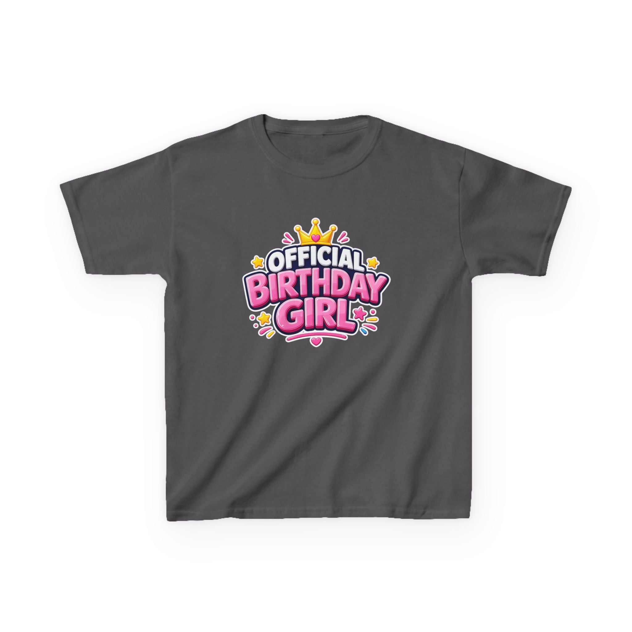 Kids Birthday T-Shirt – Official Birthday Girl Graphic Tee