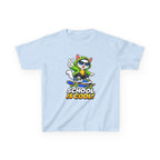Kids School T-Shirt — 'School Is Cool' Skateboard Cat Graphic Tee