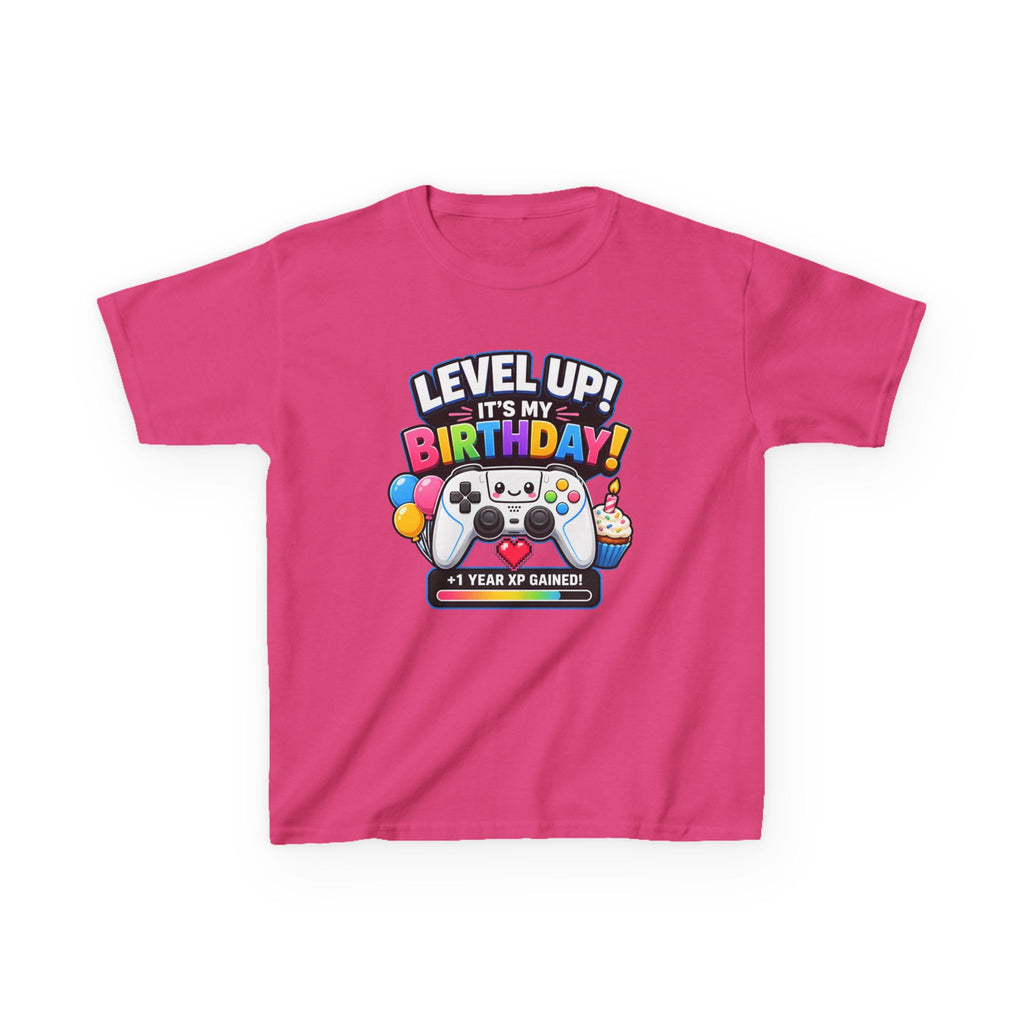 Kids Birthday Gaming T-Shirt – Press Start Graphic Tee