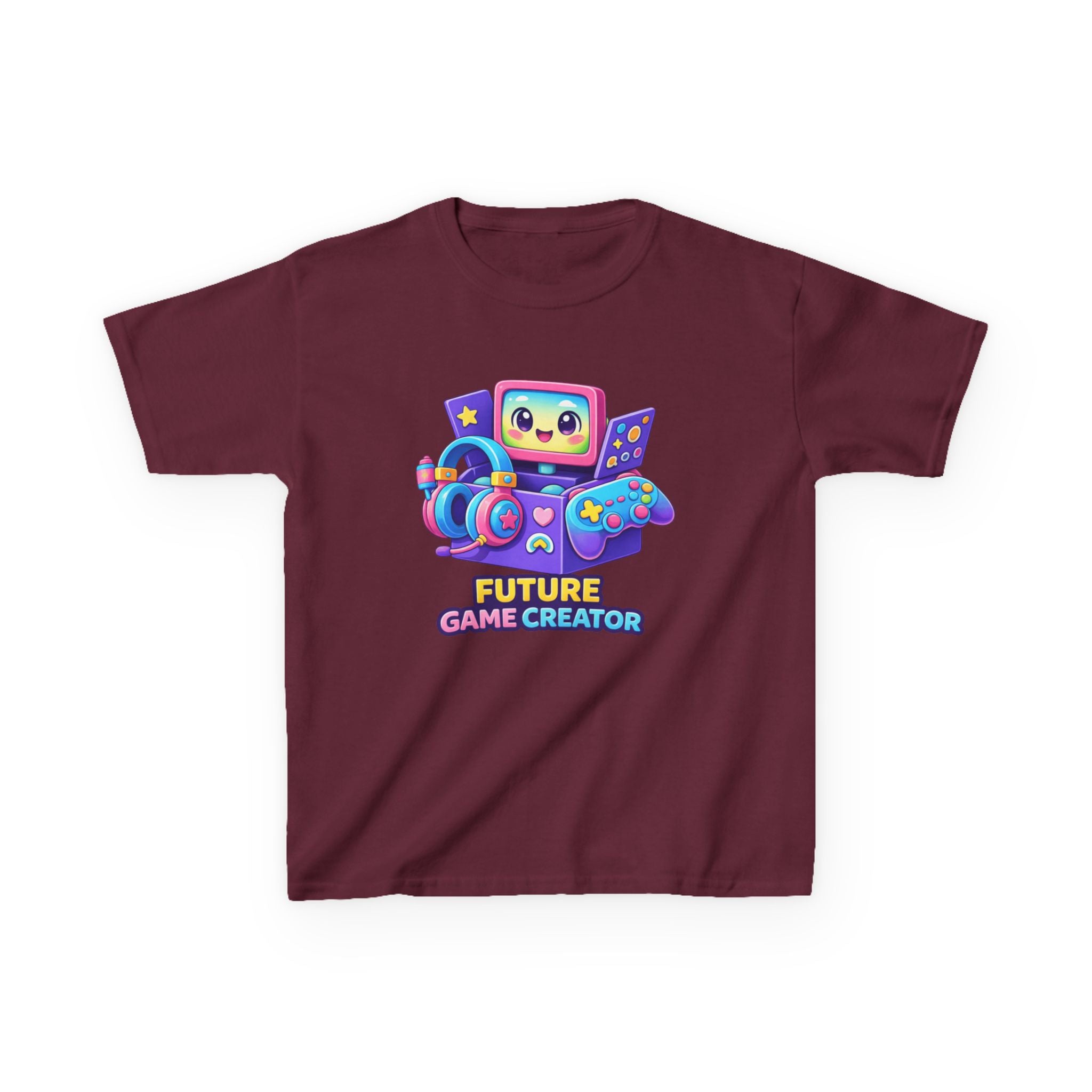 Kids Gaming T-Shirt — 'Future Game Creator' Retro Game Console Graphic Tee