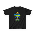 Kids Birthday T-Shirt — 'Birthday Champ' Level 9 Unlocked Gamer Graphic Tee