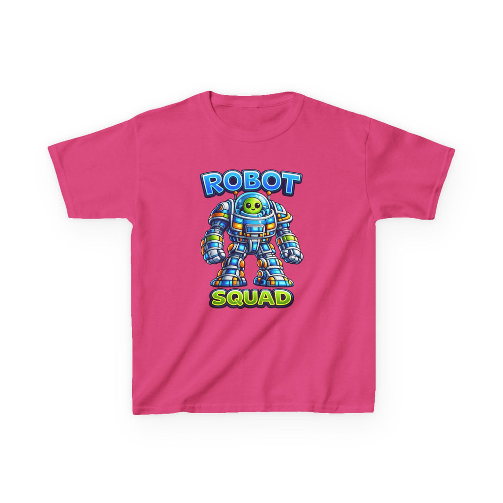 Robot Squad Kids T‑Shirt — Colorful Cute Mech Tee for Boys & Girls