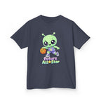 Kids Alien T-Shirt — 'Future All-Star' Alien Basketball Graphic Tee