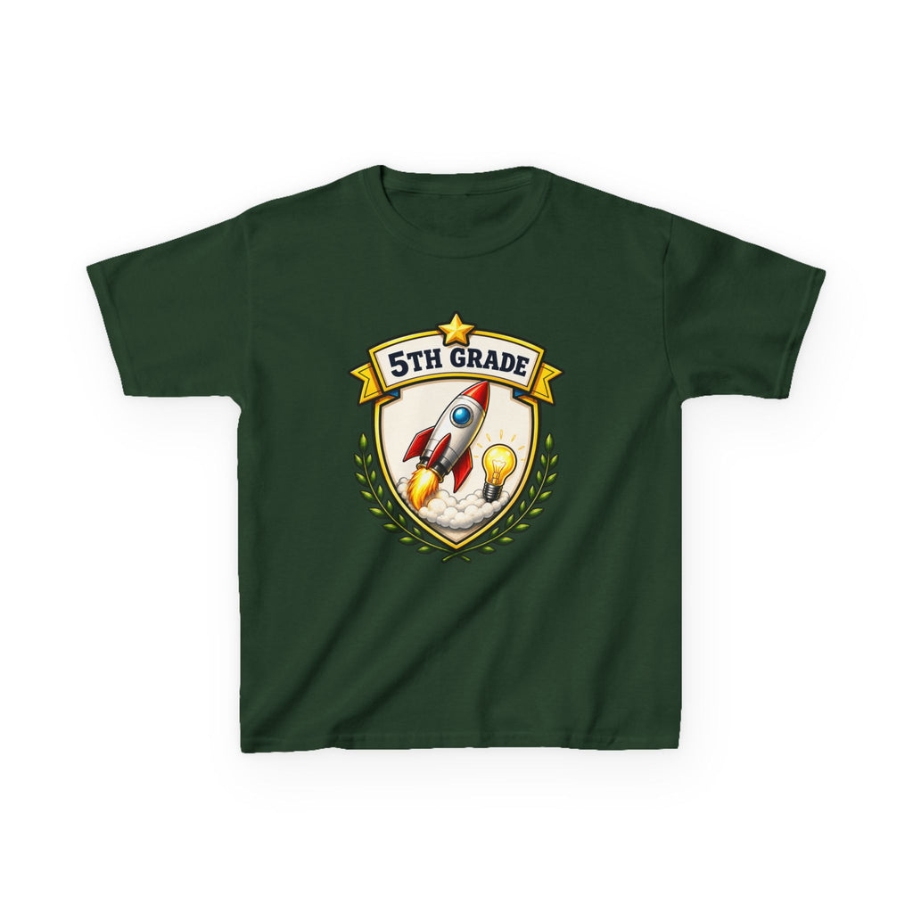 Kids School T-Shirt — '5th Grade Rocket' Back to School Graduation Graphic Tee