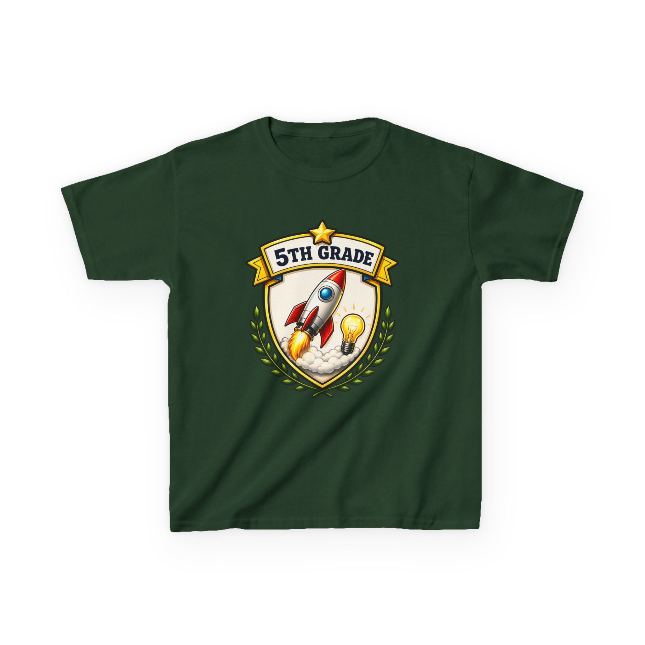 Kids School T-Shirt — '5th Grade Rocket' Back to School Graduation Graphic Tee