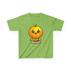 Kids Food T-Shirt — 'Sweet & Sunny!' Kawaii Orange Graphic Tee