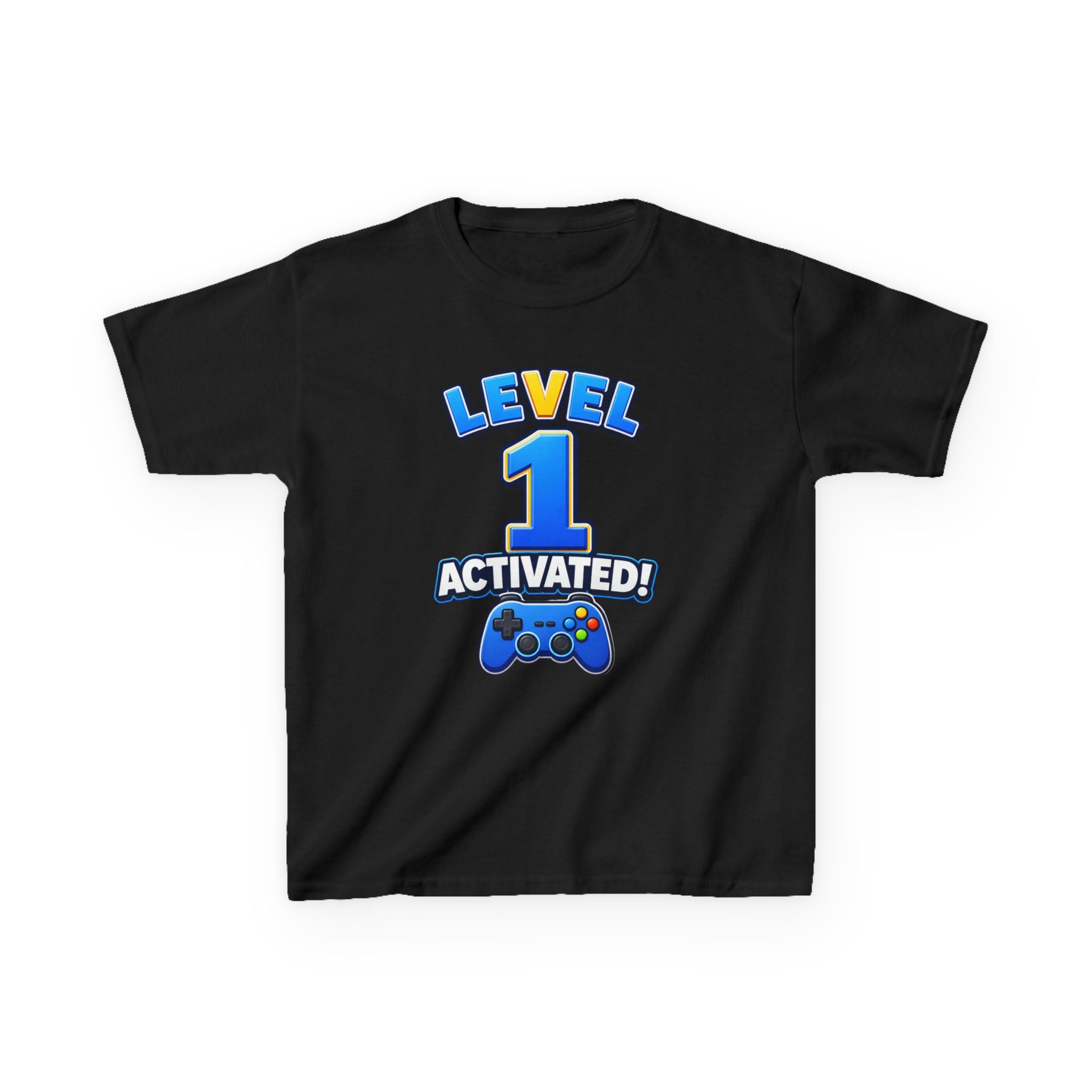 Kids Birthday T-Shirt — 'Level 1 Activated!' Birthday Gaming Graphic Tee