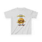 Kids Burger T-Shirt — 'Bun-derful Mood' Skateboard Graphic Tee