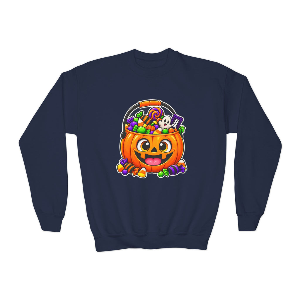 Kidxtr™ Kids Pumpkin Sweatshirt — 'Spooky Season' Halloween Graphic Crewneck