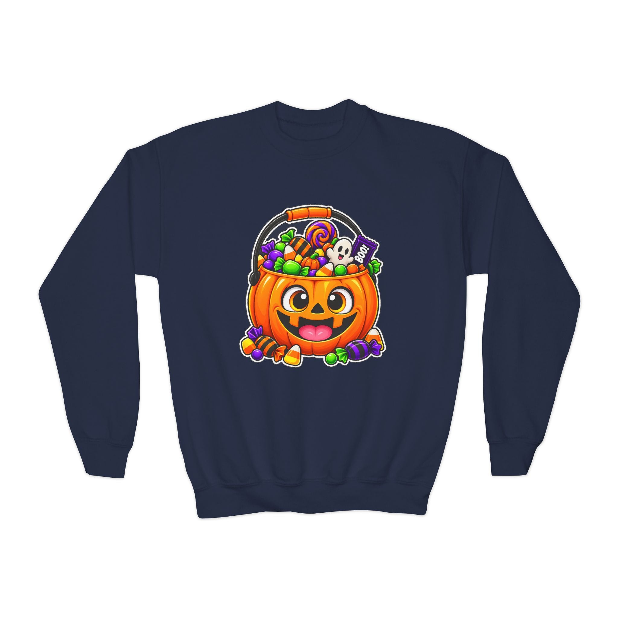 Kidxtr™ Kids Pumpkin Sweatshirt — 'Spooky Season' Halloween Graphic Crewneck