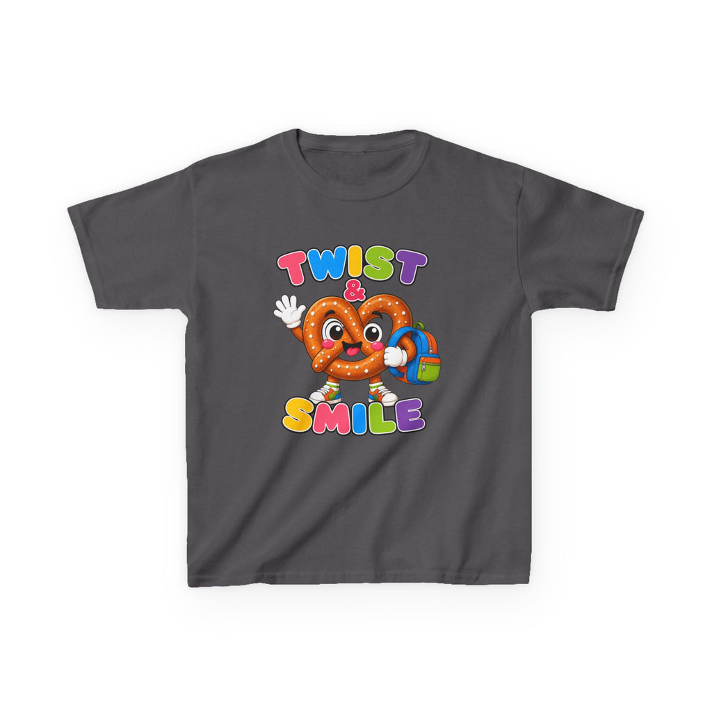 Kids T-Shirt — 'Twist & Smile' Cute Pretzel Graphic Tee for Children