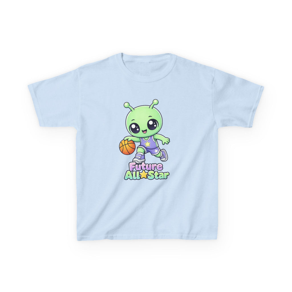Kids Alien T-Shirt — 'Future All-Star' Alien Basketball Graphic Tee