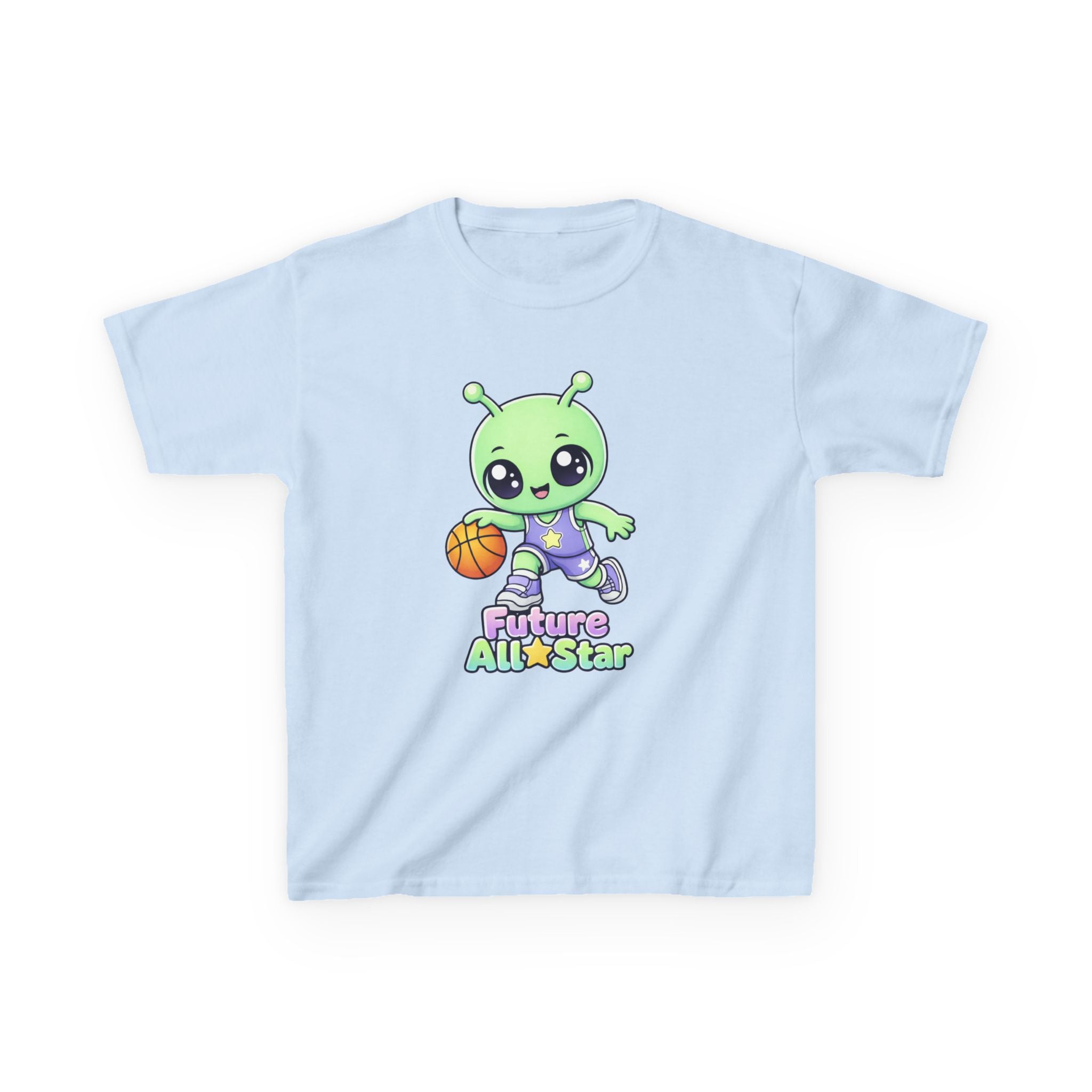Kids Alien T-Shirt — 'Future All-Star' Alien Basketball Graphic Tee