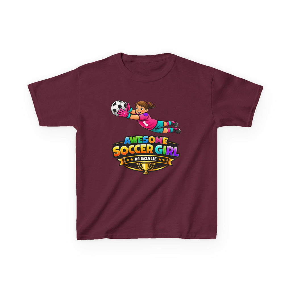 Kids Soccer Goalie T-Shirt – Dive & Save Graphic Tee