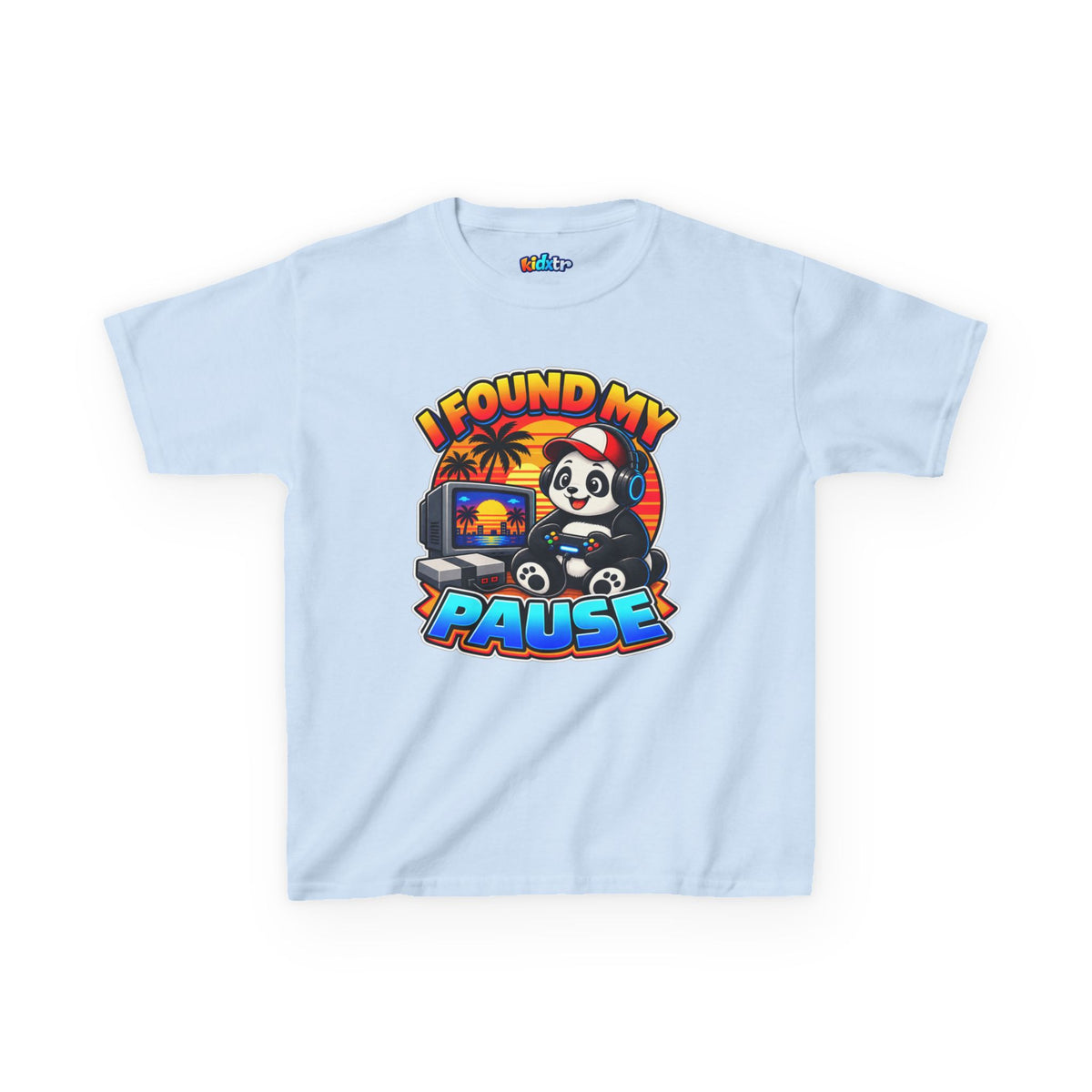 Kidxtr™ Kids Gamer T-Shirt — 'I Found My Pause' Gaming Graphic Tee
