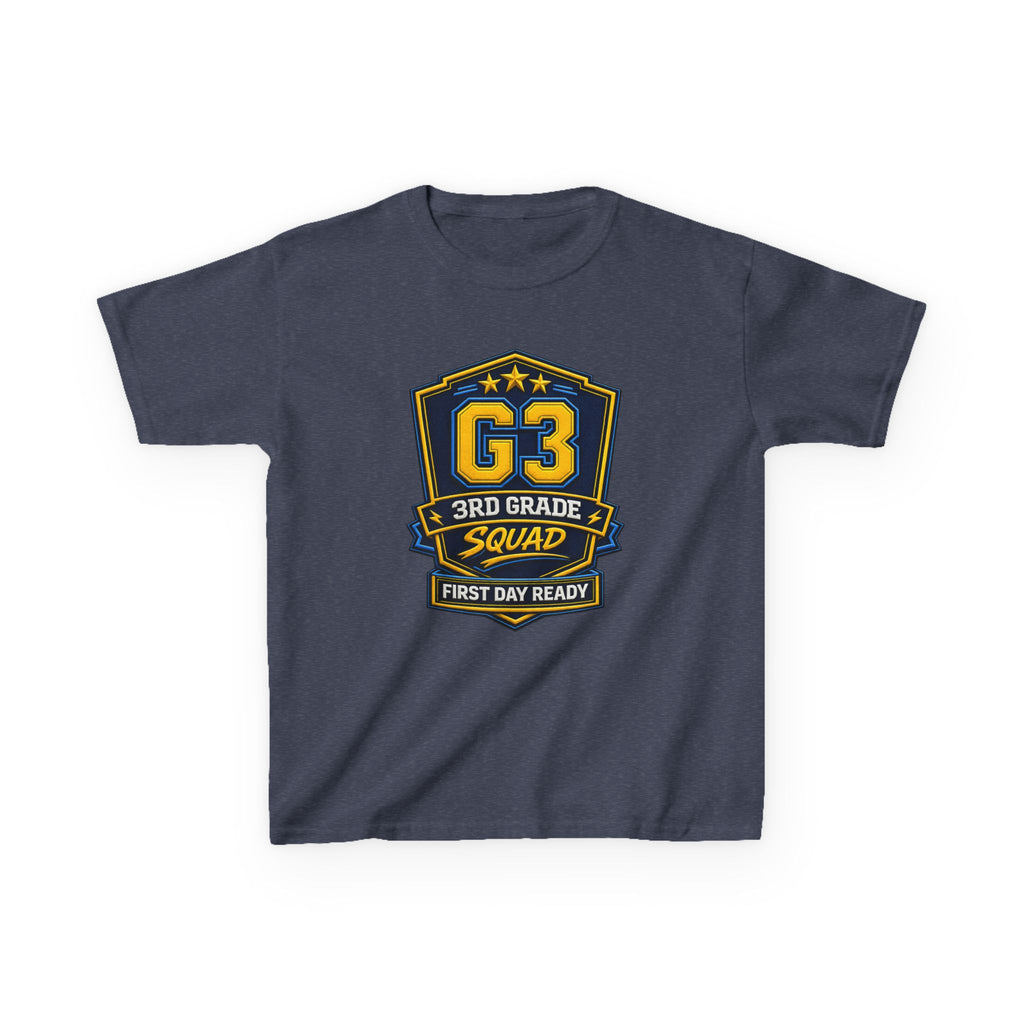 Kids 3rd Grade T-Shirt — 'G3 First Day Ready' Back-to-School Graphic Tee