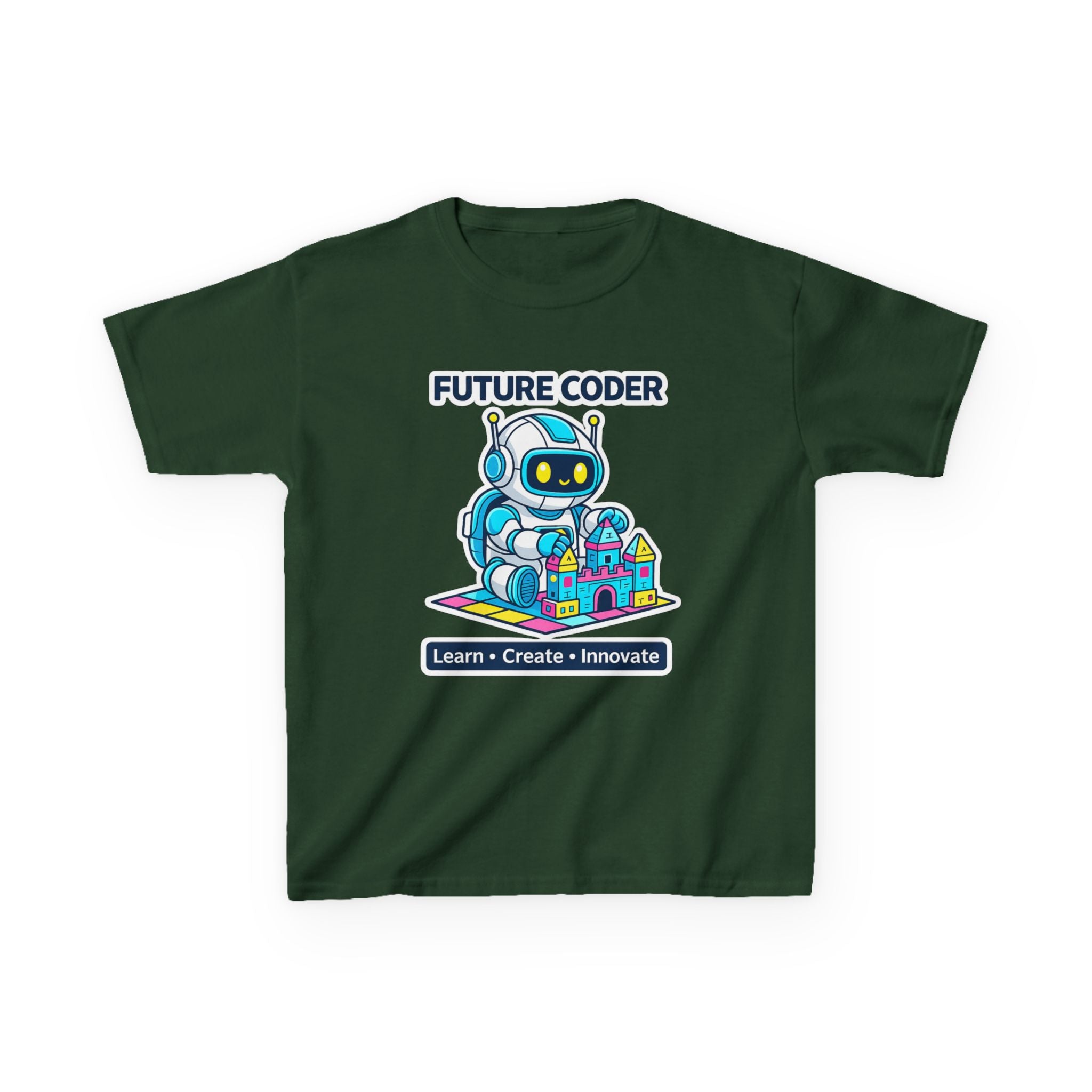 Kids Coding T-Shirt – Future Coder Robot Graphic Tee 2