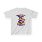 Kids Patriotic T-Shirt — 'Red White & Woof!' USA Dog Graphic Tee
