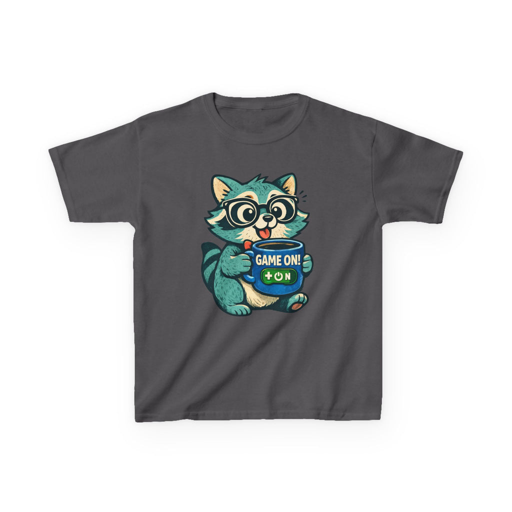 Raccoon Gamer - Kids T Shirt