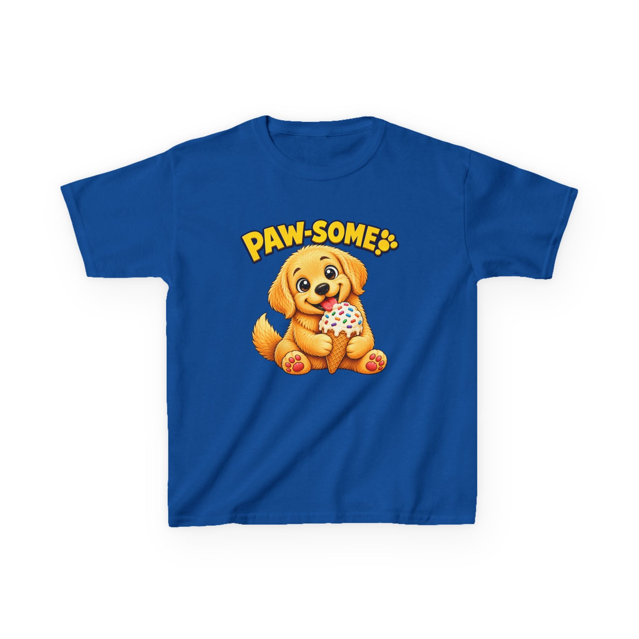 Kids Tee — "Paw-some" Puppy Graphic