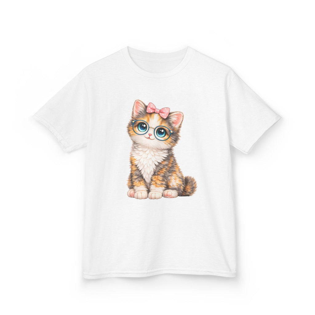 Kids Cat T-Shirt – Big-Eyed Kitten Graphic Tee