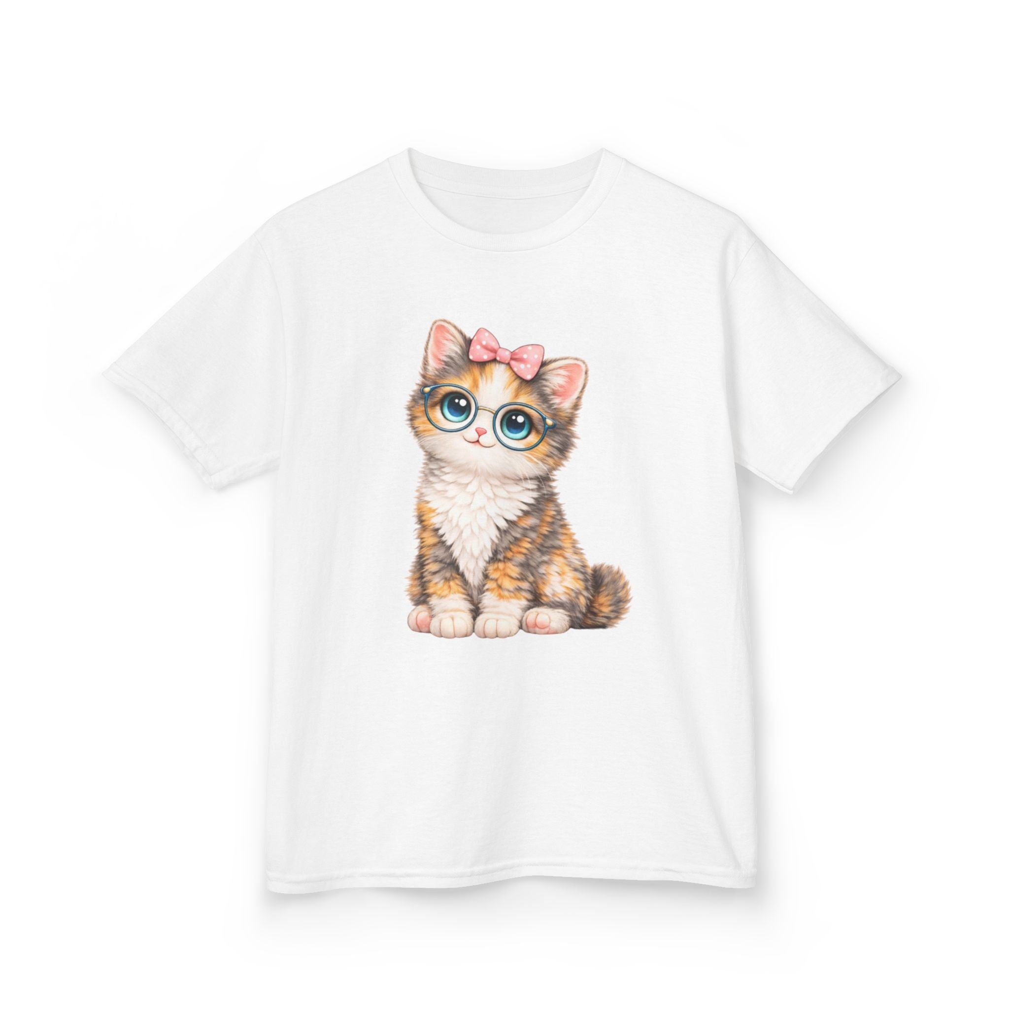 Kids Cat T-Shirt – Big-Eyed Kitten Graphic Tee