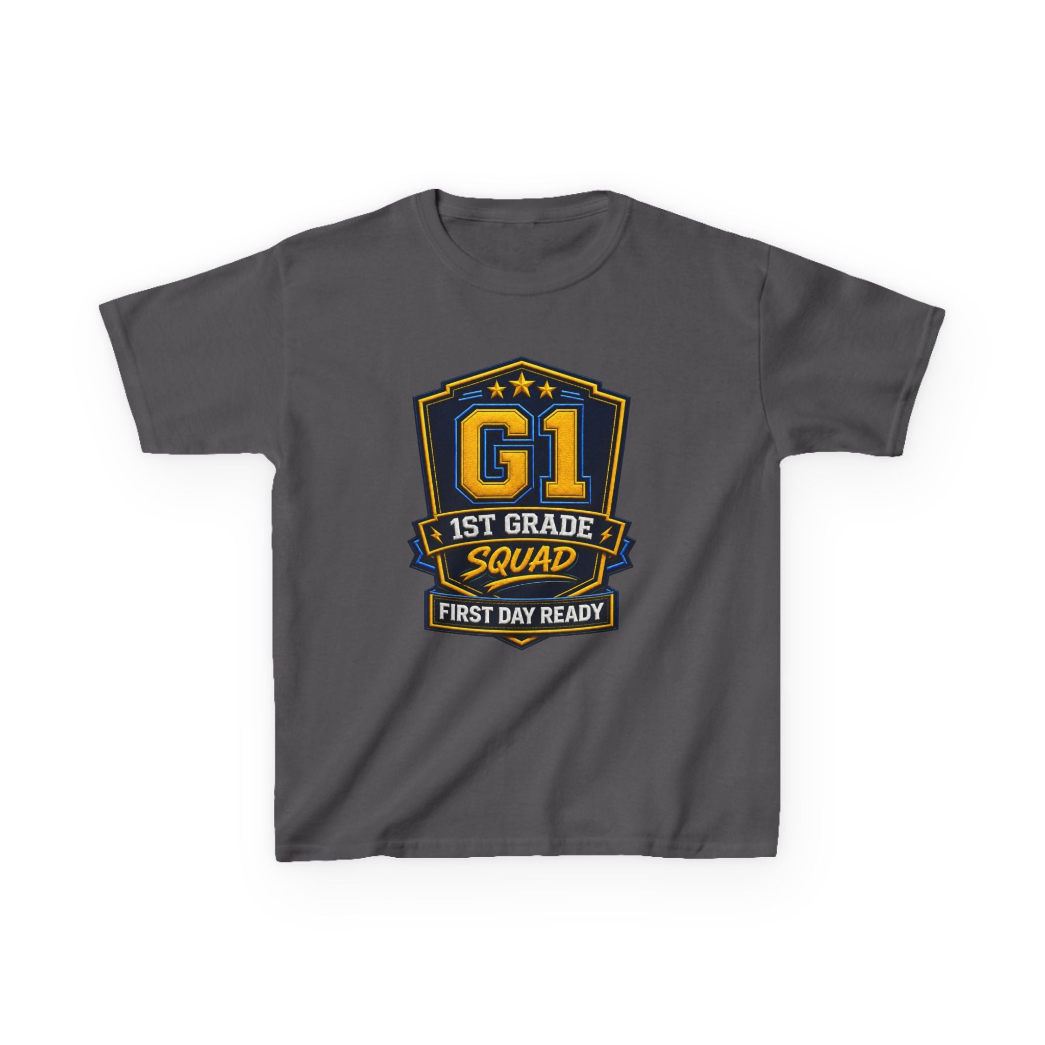 Kids 1st Grade T-Shirt — 'G1 First Day Ready' Back-to-School Graphic Tee