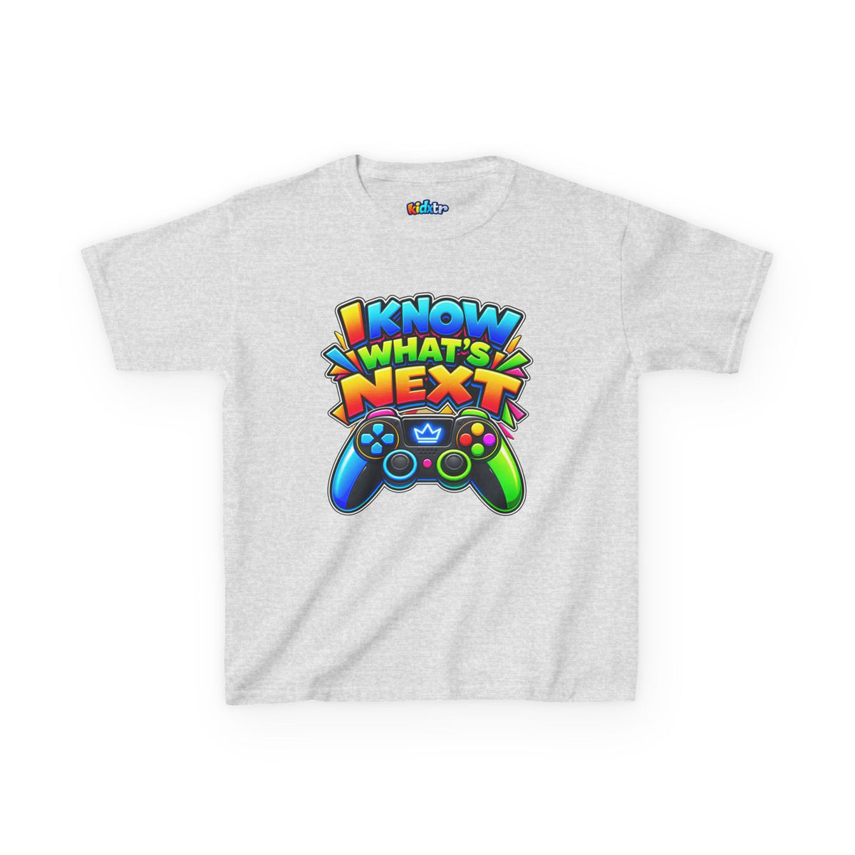 Kidxtr™ Kids Gamer T-Shirt — 'I Know What’s Next' Gaming Graphic Tee