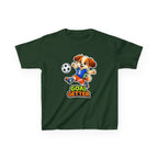 Kids Soccer T-Shirt — 'Puppy Power' Cute Soccer Player Dog Graphic Tee