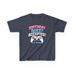 Kids Birthday T-Shirt — 'Birthday Quest Accepted' Gamer Birthday Graphic Tee