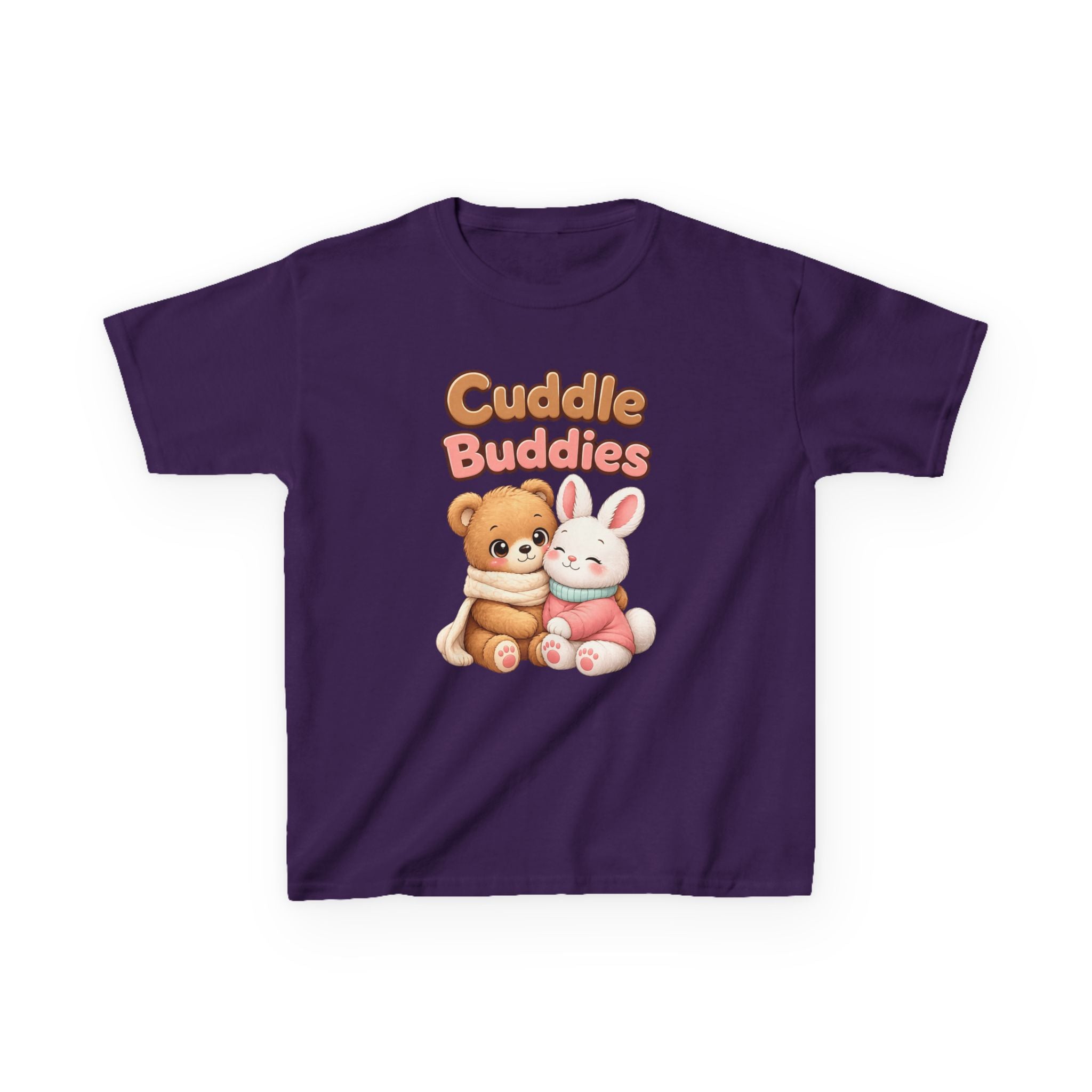 Kids Animal T-Shirt – Cuddle Buddies Bear & Bunny Graphic Tee